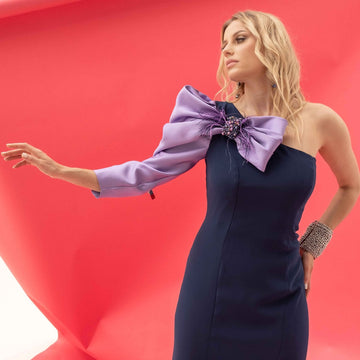 Abito Lungo Monospalla Flo Atelier A24-131